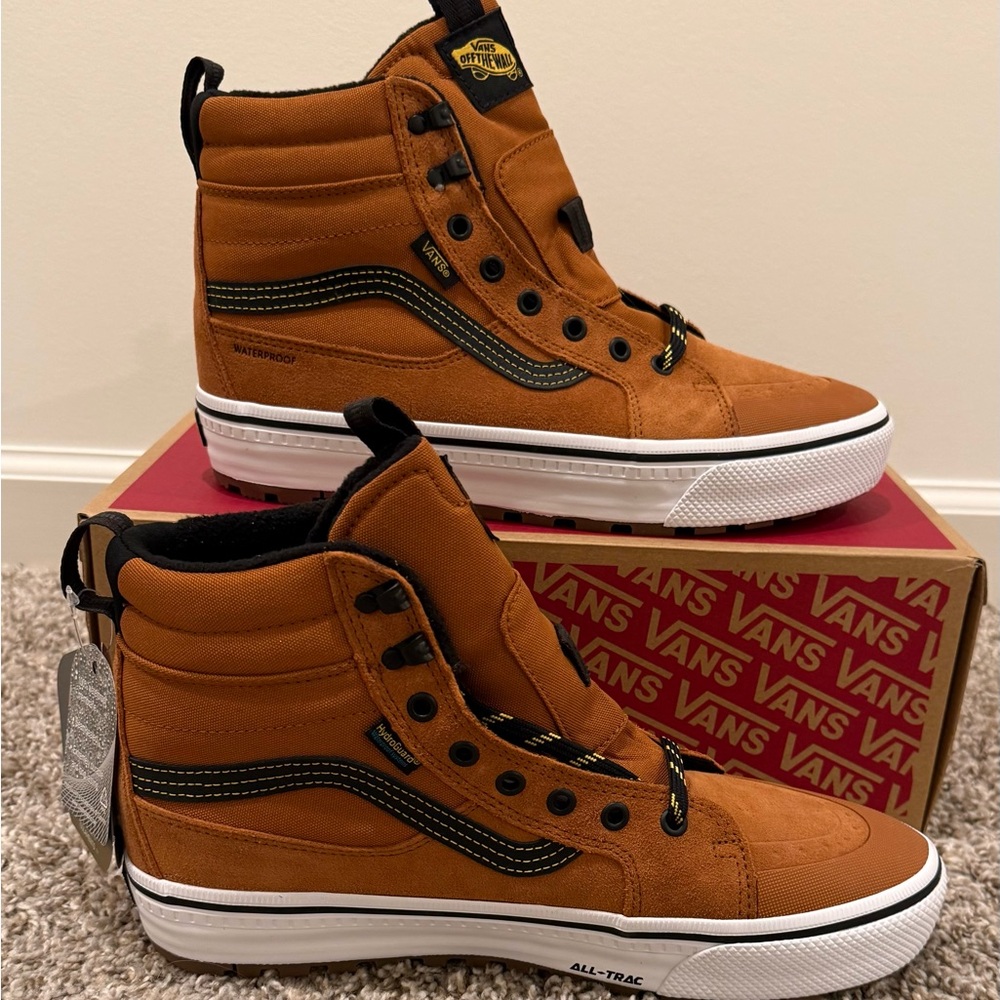 Vans Sk8-Hi Waterproof Insulated Men’s Size 10 Glazed Ginger Brown